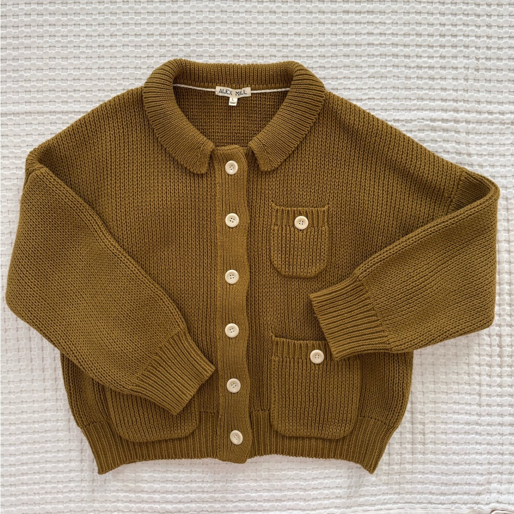 Alex Mill Olive Green Cardigan Sweater